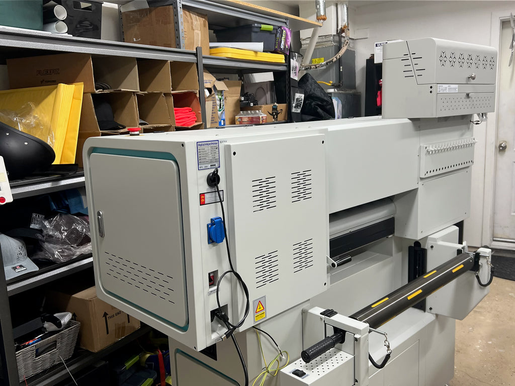Naruhoshi DTF605, 24 inch wide, 5 heads i3200 DTF Printer with Industrial 1,000 ft film holder