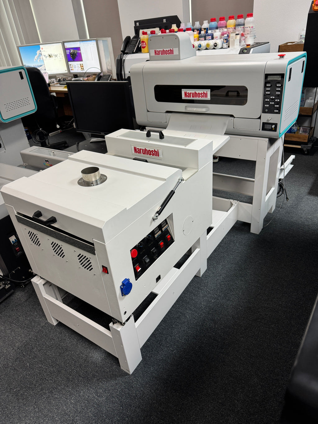 7th Year Anniversary Promo: Naruhoshi DTF432, 17 inch print wide, 2 -i1600 printheads, a flexible DTF Solutions with US local support