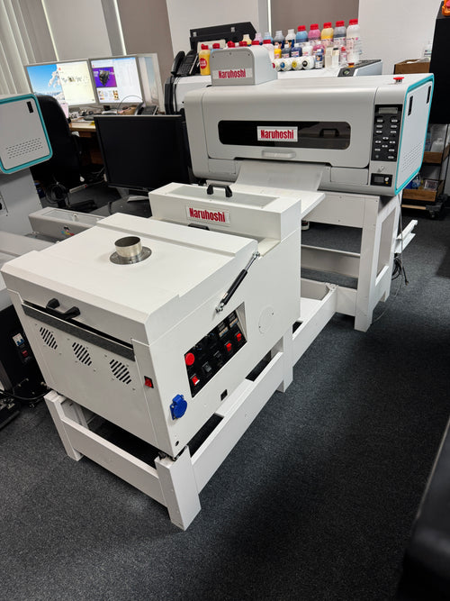 7th Year Anniversary Promo: Naruhoshi DTF432, 17 inch print wide, 2 -i1600 printheads, a flexible DTF Solutions with US local support
