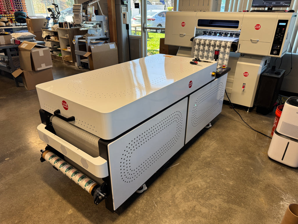 Naruhoshi DTF605, 24 inch wide, 5 heads i3200 DTF Printer with Industrial 1,000 ft film holder