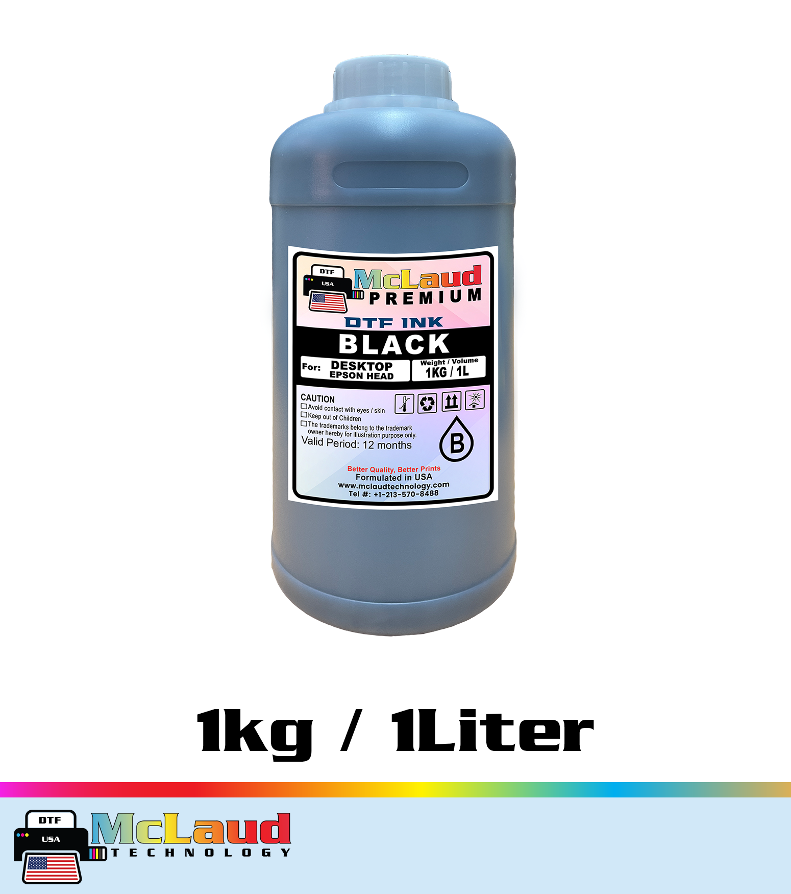 McLaud Premium DTF Ink, Formulated in USA