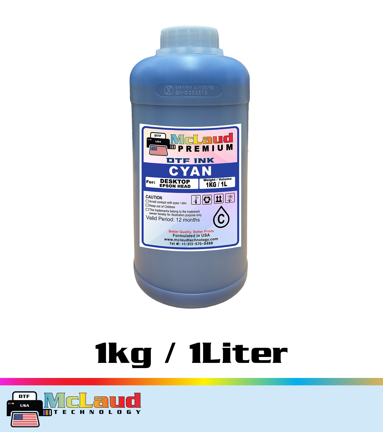 McLaud Premium DTF Ink, Formulated in USA