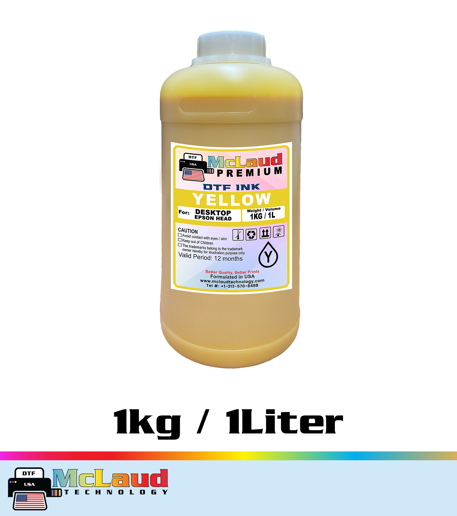 McLaud Premium DTF Ink, Formulated in USA