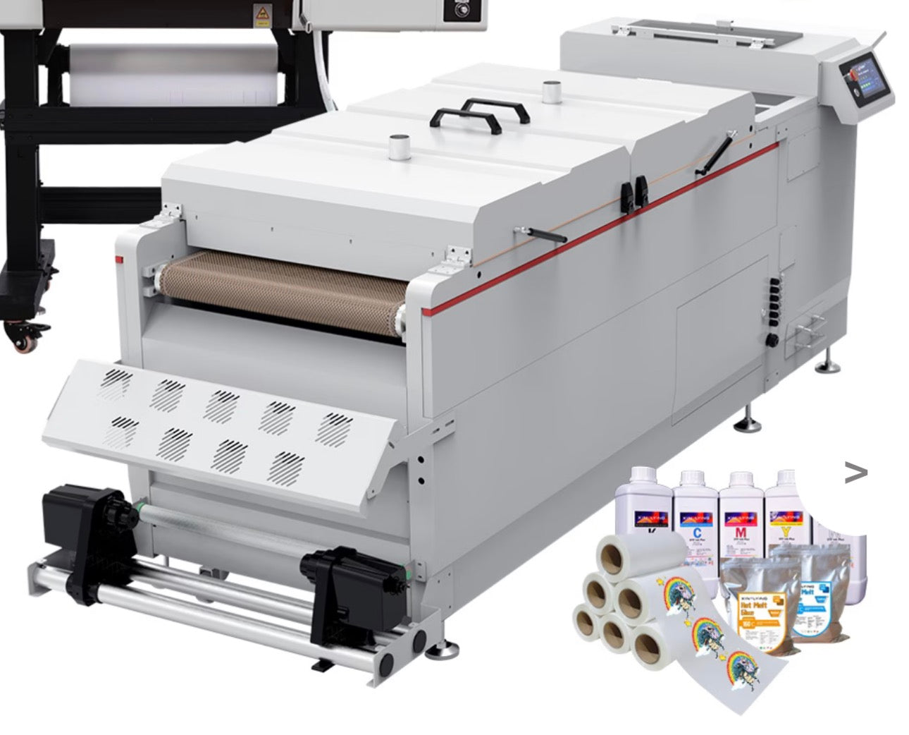 7th Year Anniversary Promo: Naruhoshi DTF605, 5th Gen, 5 heads i3200 with 1,000 ft film holder + Shaker All brand new with US local support