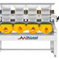 McLaud MD415-16x16 Embroidery Machine, 4 Head, 15 needles, 1200spm, Free Shipping in USA