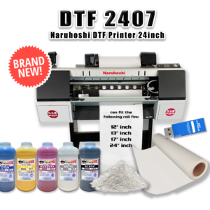 Naruhoshi DTF 2408 Printer, 24" Wide – Ready to Print Bundle Package, Free Shipping in USA